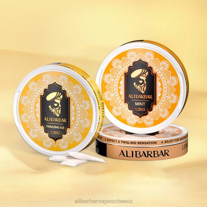 Alibarbar Vape Schweiz Kirscheis - Alibarbar Nikotinbeutel 4D8P81