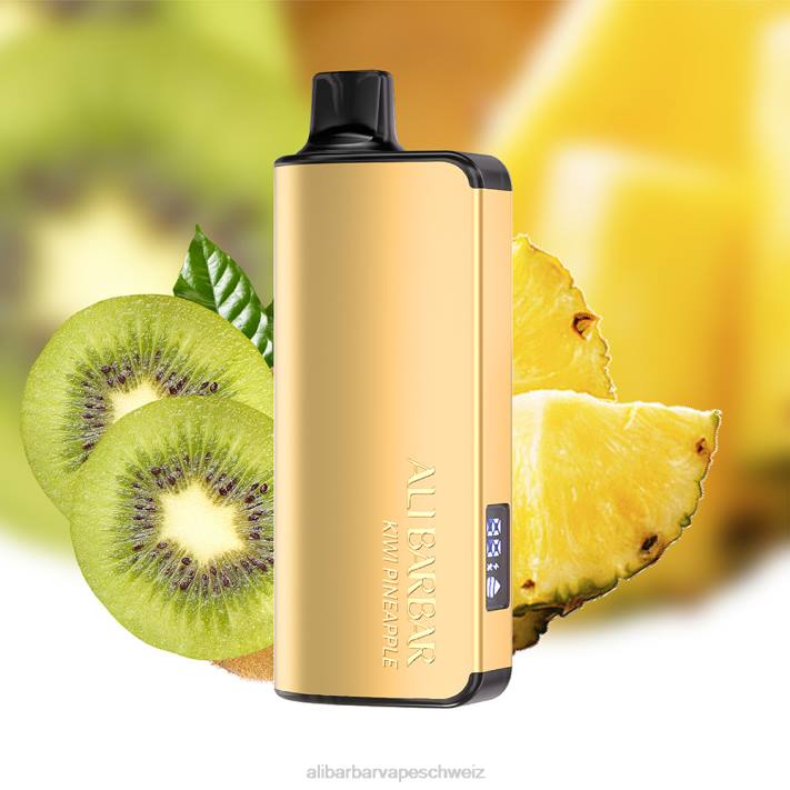 Alibarbar Vape Schweiz Kiwi-Ananas - Alibarbar Ingot 9000 Einweg-Vaporizer 4D8P21