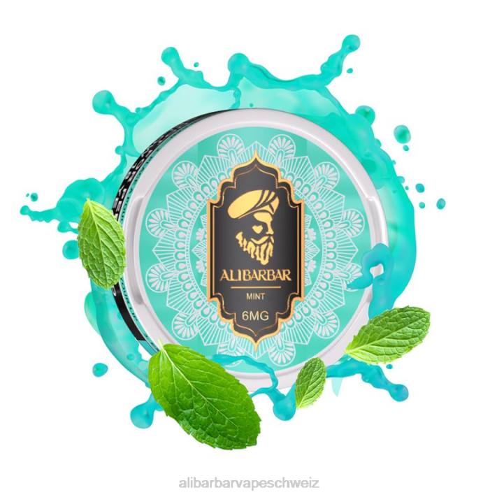 Alibarbar Vape Schweiz Minze - Alibarbar Nikotinbeutel 4D8P89