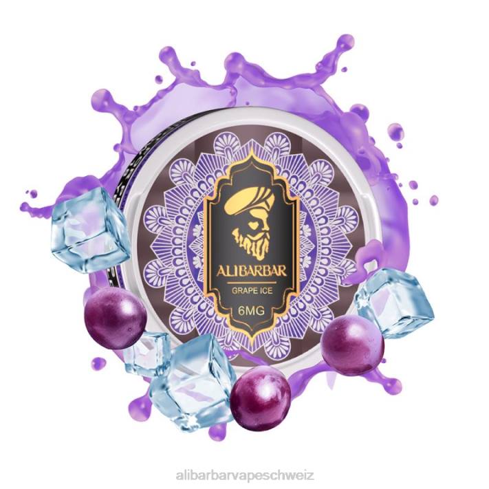 Alibarbar Vape Schweiz Traubeneis - Alibarbar Nikotinbeutel 4D8P85