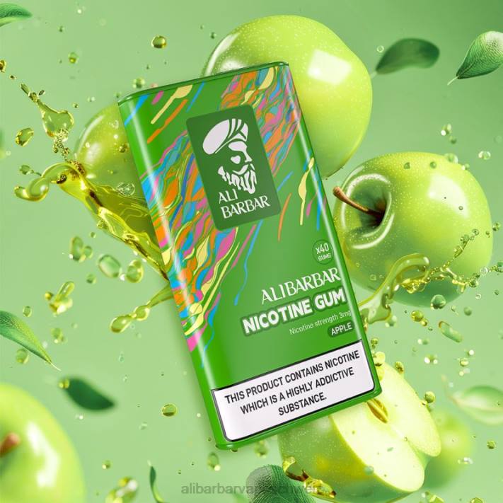 Alibarbar Vape Zürich Apfel - Alibarbar Nikotinkaugummi 4D8P98