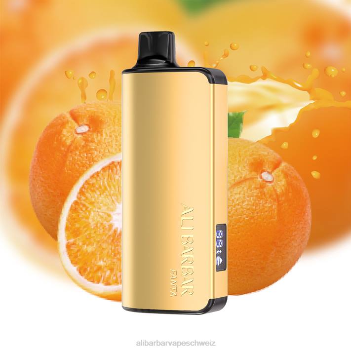 Alibarbar Flavours Kalifornien Sonnenuntergang - Alibarbar Ingot 9000 Einweg-Vaporizer 4D8P16