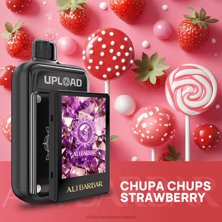 Alibarbar Vape Zürich Chupa Chups Erdbeere - Alibarbar hochladen 4D8P114