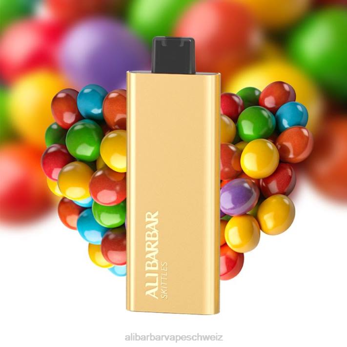 Alibarbar Flavours Regenbogenbonbons - Alibarbar Pandora 7000 Einweg-Vaporizer 4D8P60