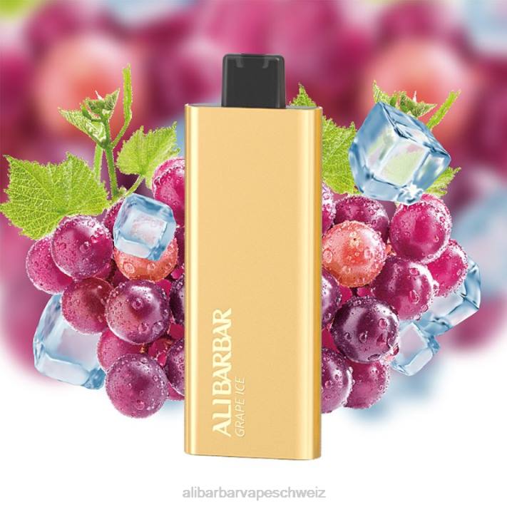 Alibarbar Flavours Traubeneis - Alibarbar Pandora 7000 Einweg-Vaporizer 4D8P56