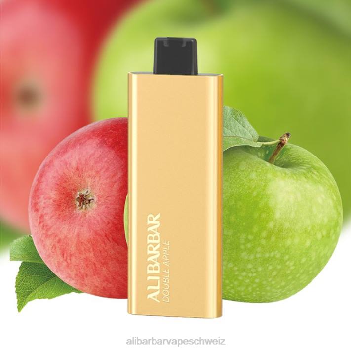 Alibarbar Vape Zürich Doppelapfel - Alibarbar Pandora 7000 Einweg-Vaporizer 4D8P66