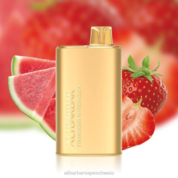 Alibarbar Vape Schweiz Erdbeerwassermelone - Alibarbar Rich 8000 Einweg-Vaporizer 4D8P13