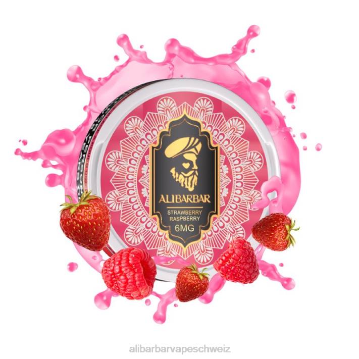 Alibarbar Flavours Erdbeer-Himbeere - Alibarbar Nikotinbeutel 4D8P92